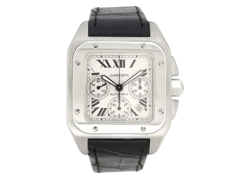 watch CARTIER santos 100xl w20090x8 chronograph 42mm automatic
