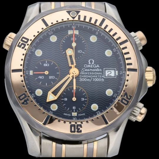 Omega Seamaster 300M Chronograph Watch Titanium / 18K Rose Gold