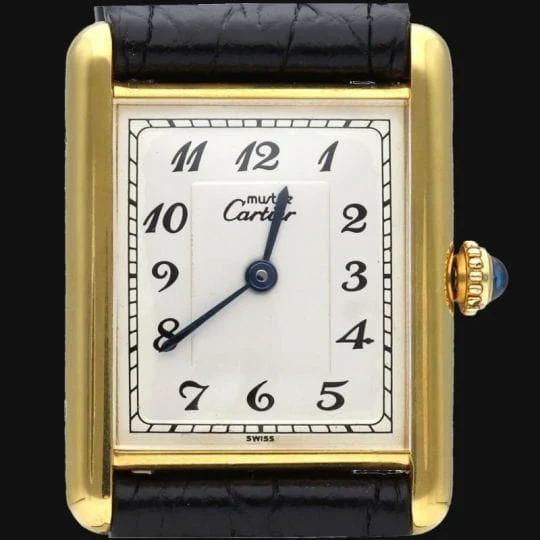 Cartier Show Tank silver-gilt