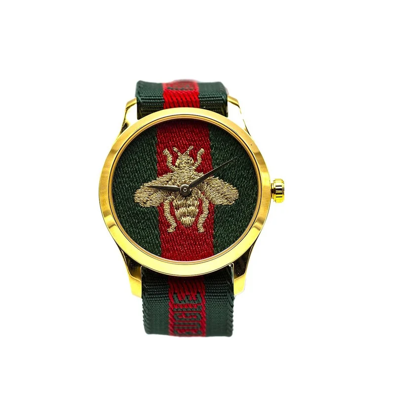 Gucci Timeless - YA126487A gold-tone steel watch 38 mm