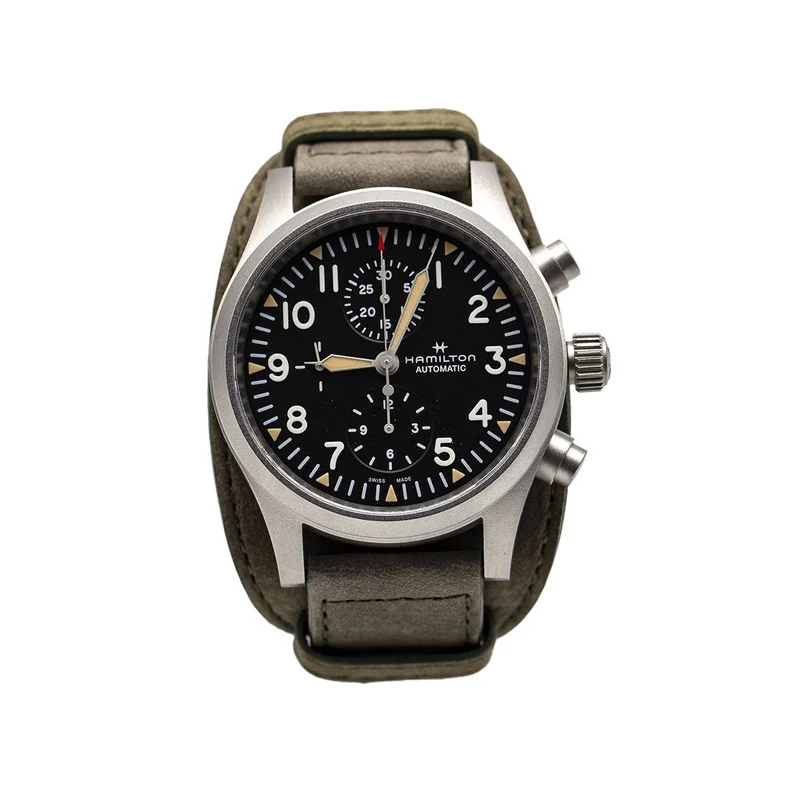 Hamilton Khaki Field - 44 mm automatic steel chronograph watch