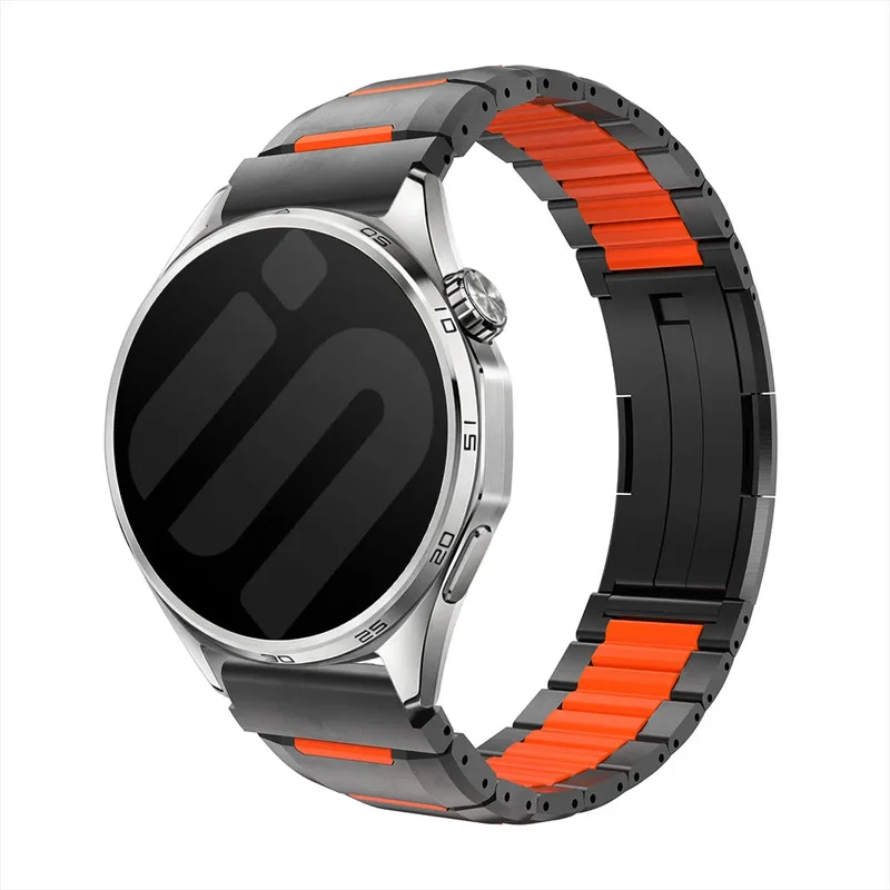 Correa acero híbrido 'One Push' Suunto Race (negro/naranja)