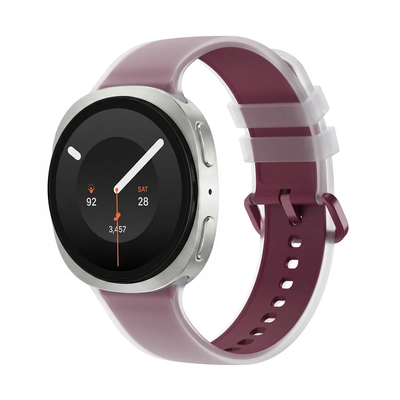 Correa silicona jelly Samsung Galaxy Watch 9 - 40mm (rojo vino)