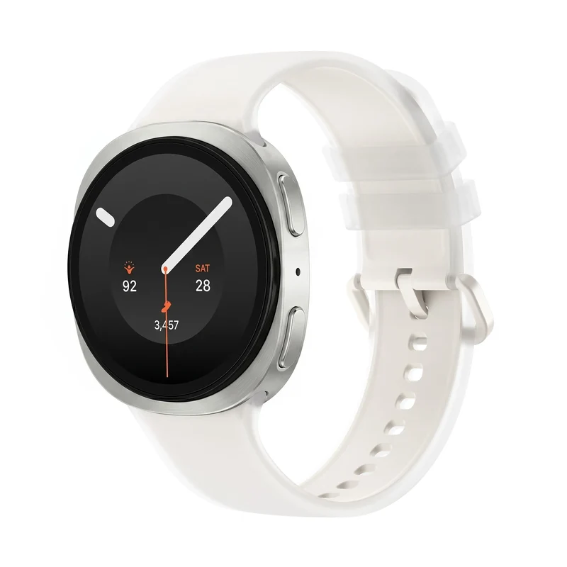 Correa silicona jelly Samsung Galaxy Watch 9 - 40mm (crema)