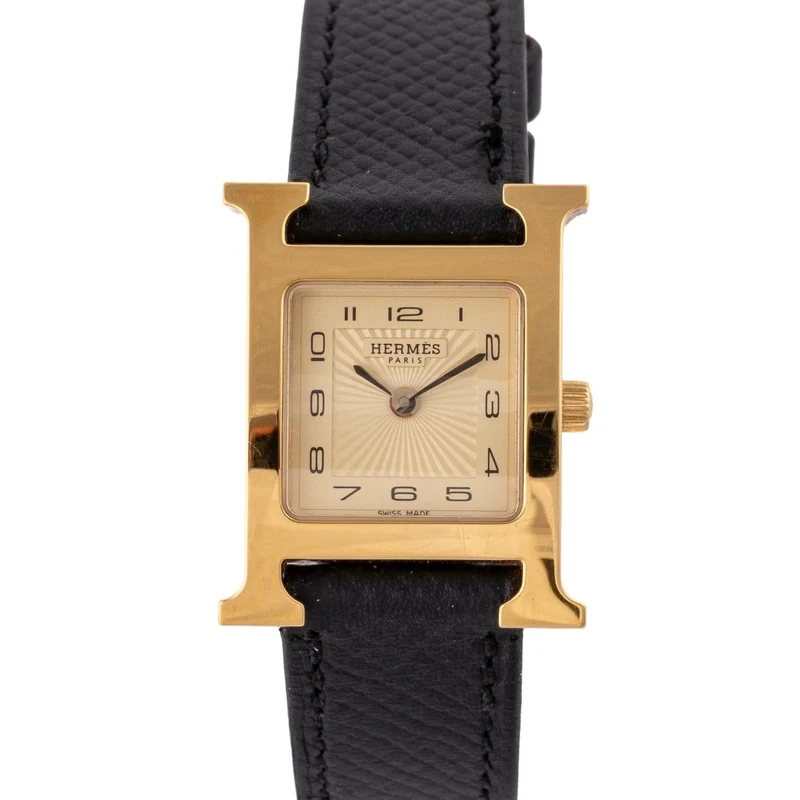Hermès Heure H - Gold-plated watch HH1.201