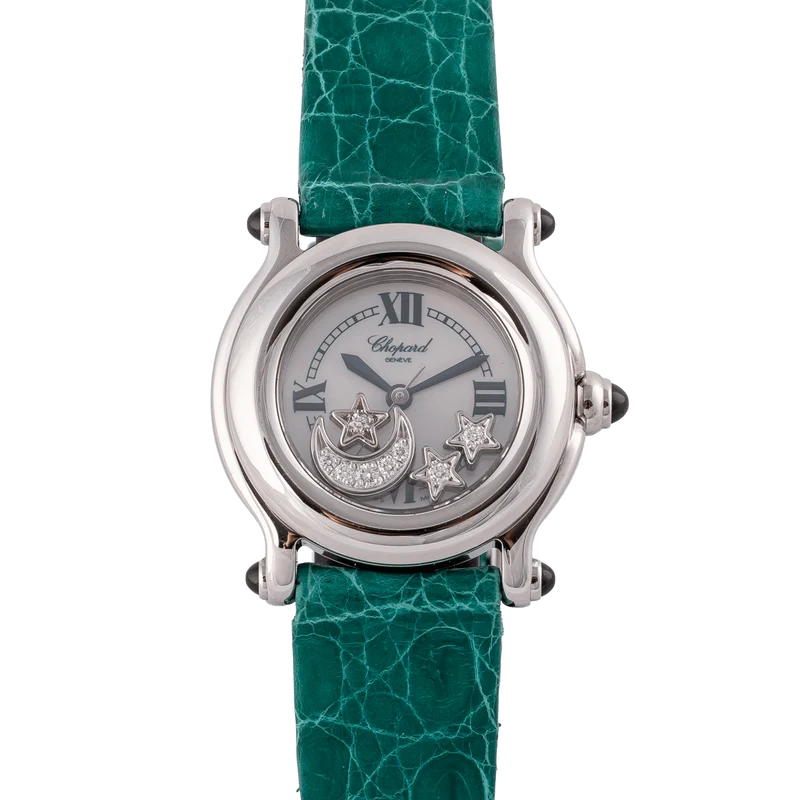 Chopard Happy Sport - Steel and diamond watch