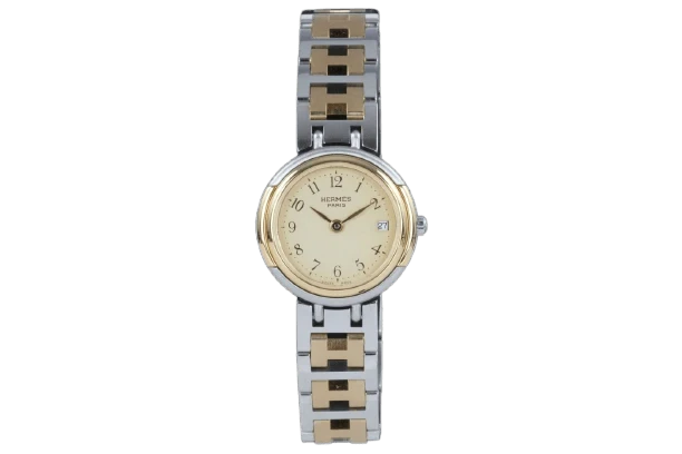 Hermès Windsor - Steel and gold-plated watch