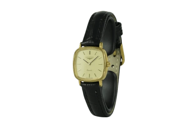 Longines TV Quartz - Gold-plated women's watch