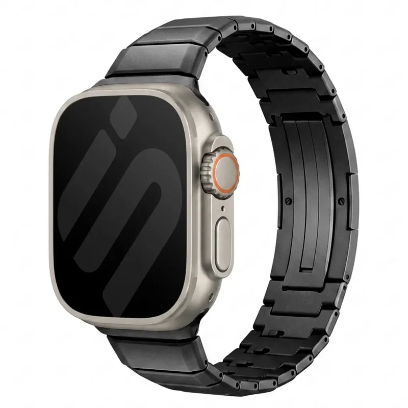 Correa titanio One Bead Apple Watch (negro)