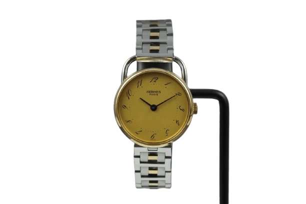Hermès Arceau - Yellow gold and steel watch