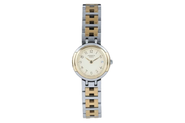 Hermès Windsor - Steel and gold-plated watch