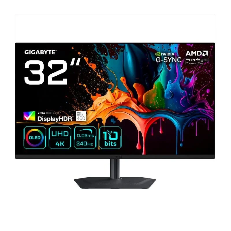 Monitor Gigabyte MO32U2 32" UltraHD 4K 240Hz QD-OLED G-Sync FreeSync HDR True Black