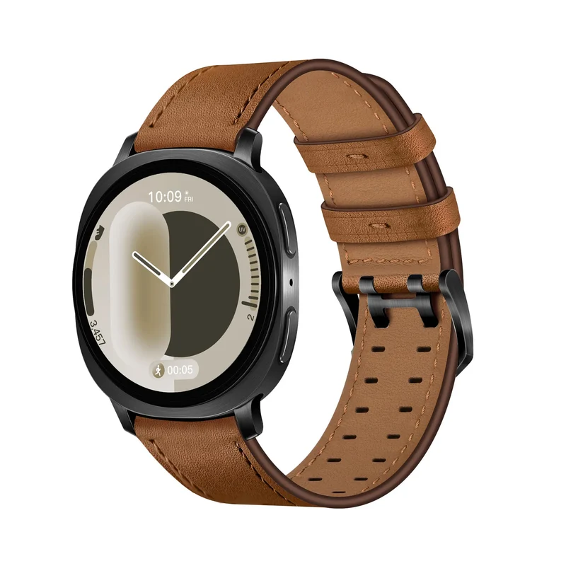 Correa cuero con doble pasador Samsung Galaxy Watch 9 - 40mm (marrón)