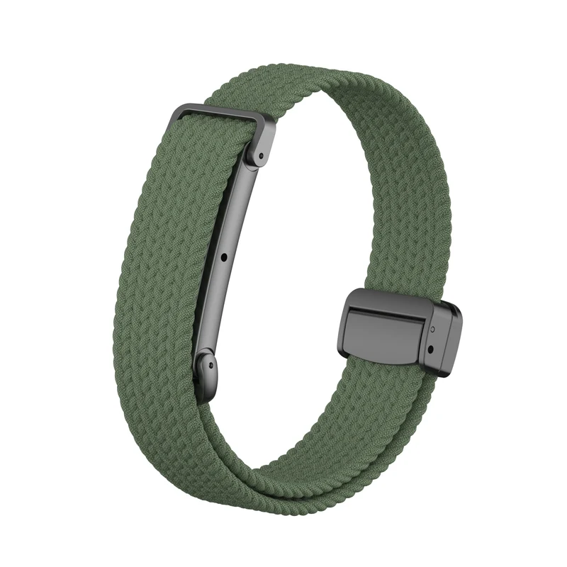 Correa trenzada con hebilla-D Fitbit Air (verde militar)