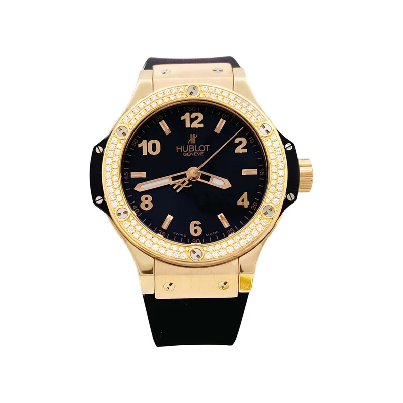 Hublot Big Bang Original Gold Diamonds - Watch in rose gold, titanium and diamonds
