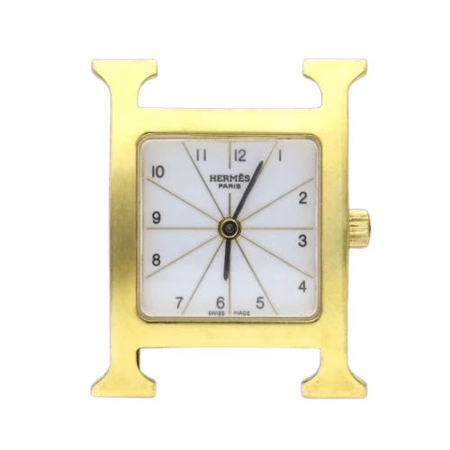 Hermès - Gold-plated H Hour watch