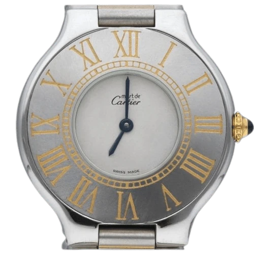 Cartier Must 21 - Yellow gold and steel watch
