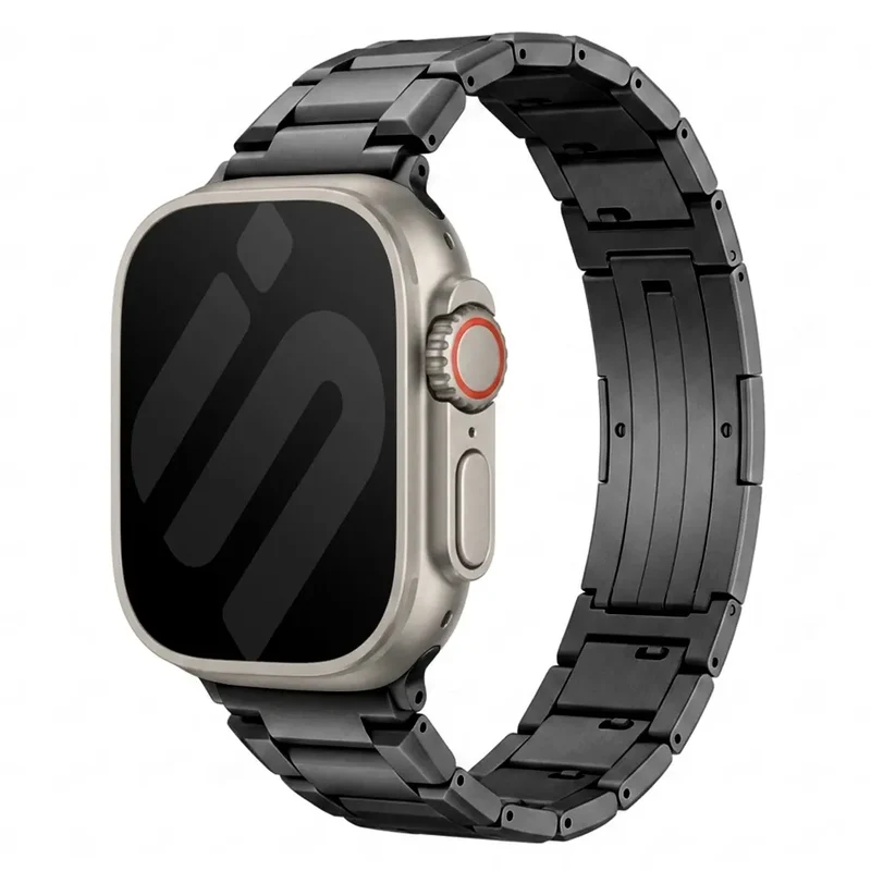 Correa titanio refinado Apple Watch Ultra (negro)