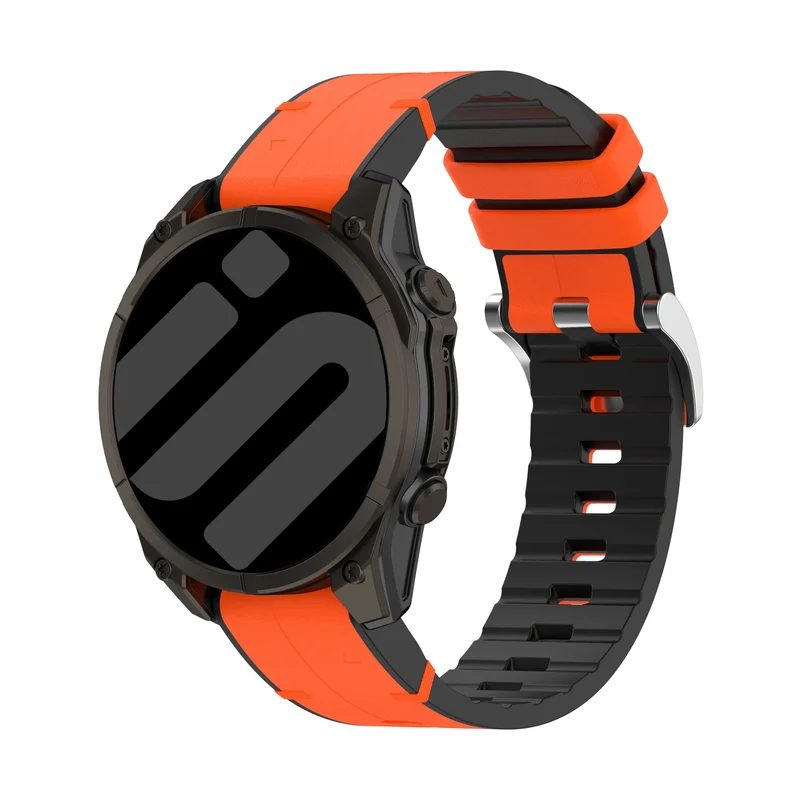Correa cuero híbrida Garmin Fenix 9 - 43mm (naranja)