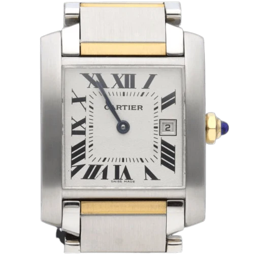 Cartier Tank Française - Yellow gold and steel watch