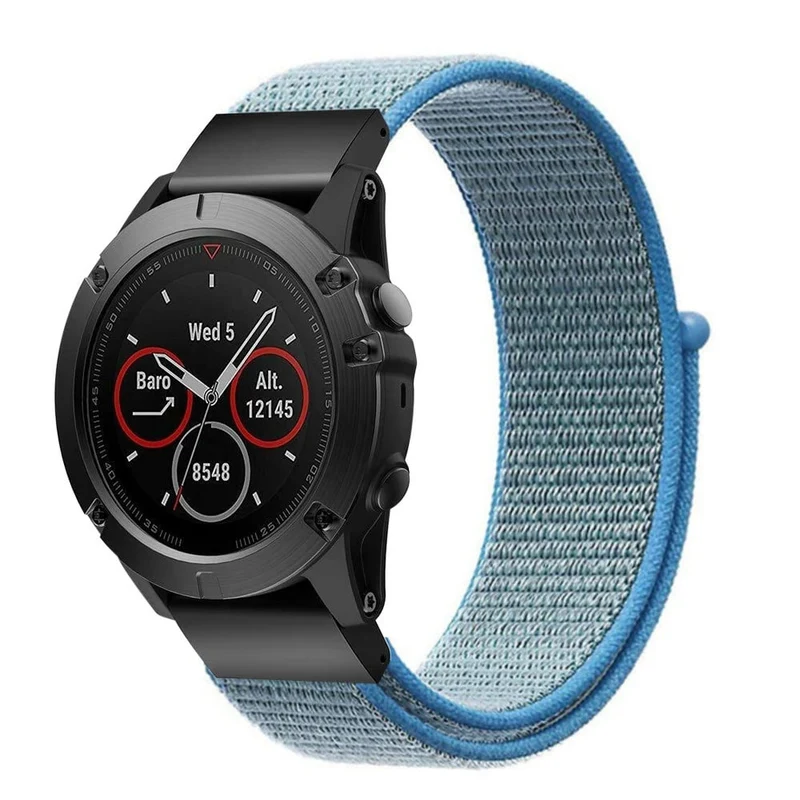 Correa nylon Garmin Fenix 9 - 43mm (azul claro)