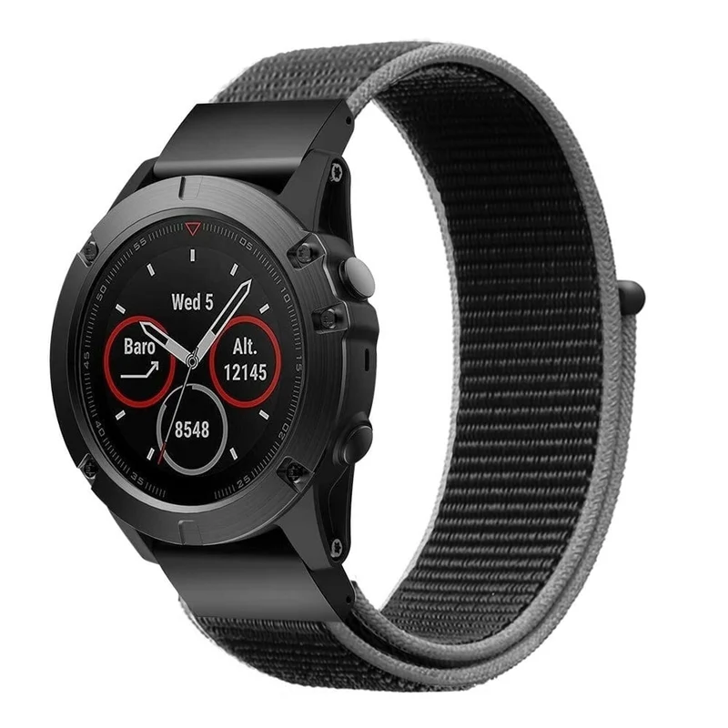 Correa nylon Garmin Fenix 9 Pro - 47mm (titanio)