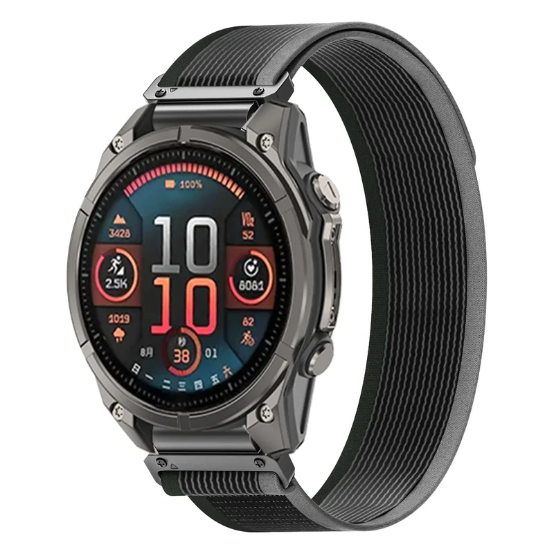 Correa trail loop premium Garmin Fenix 9 Pro - 43mm (negro/verde)