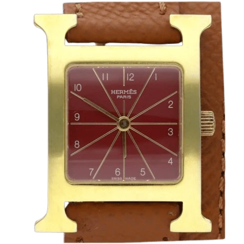 Hermès H-Hour - Gold-plated women's watch