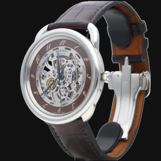 Hermès Skeleton Arceau - Automatic steel watch