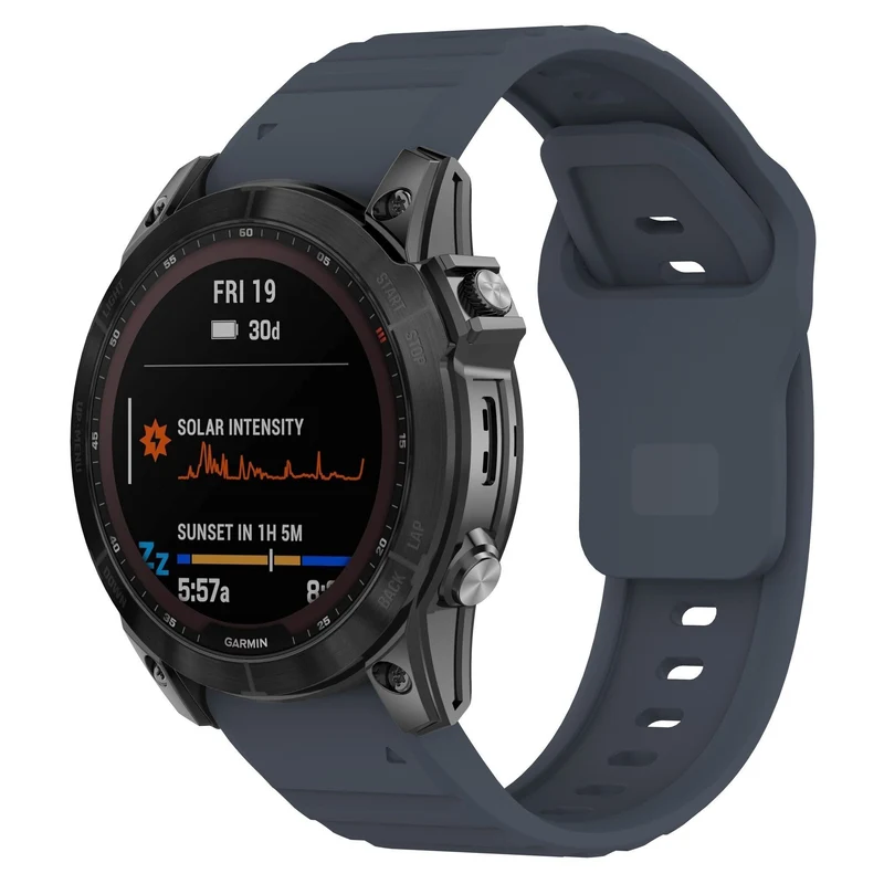 Correa silicona Outdoor Garmin Fenix 9 Pro - 47mm (gris-azul)