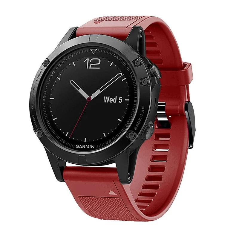 Correa silicona Garmin Fenix 9 - 47mm (rojo)