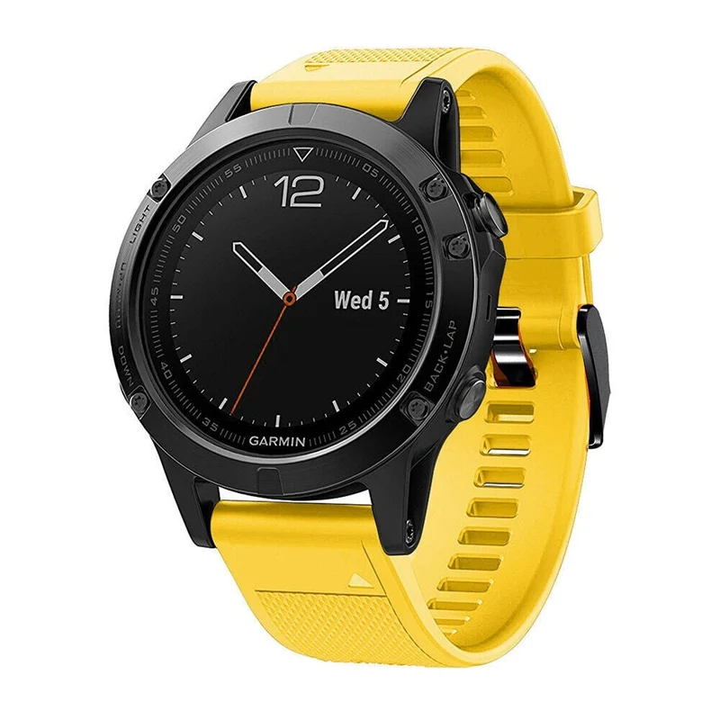 Correa silicona Garmin Fenix 9 Pro - 47mm (amarillo)