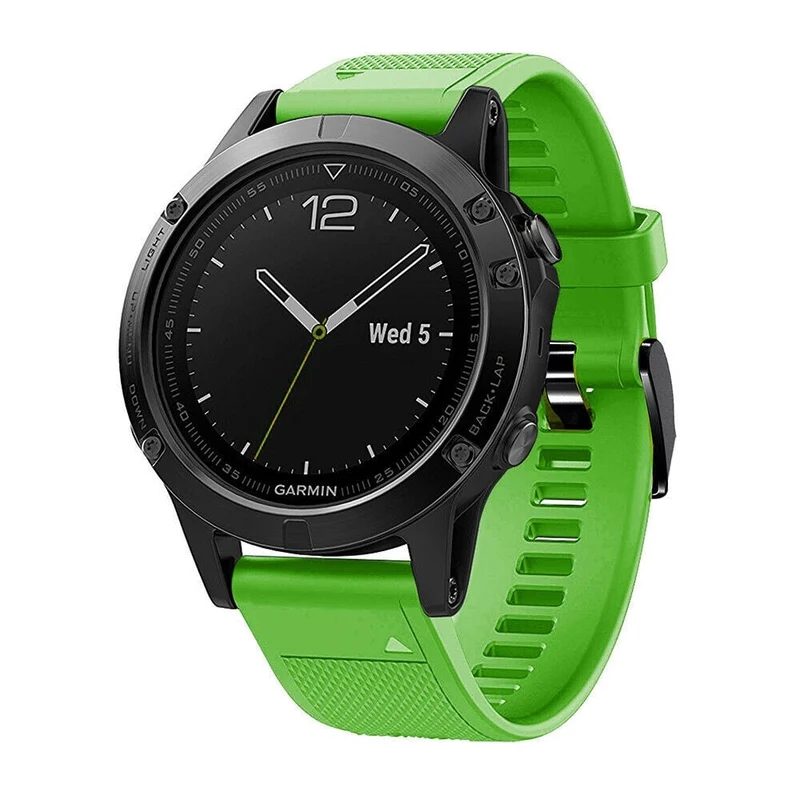 Correa silicona Garmin Fenix 9 Pro - 47mm (verde)