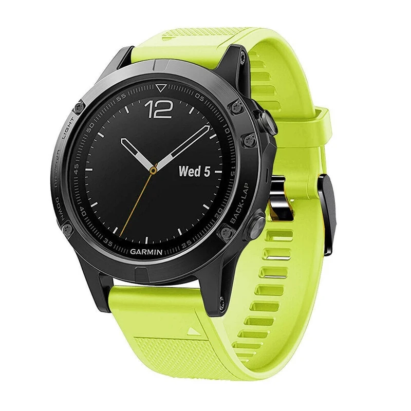 Correa silicona Garmin Fenix 9 Pro - 47mm (verde claro)