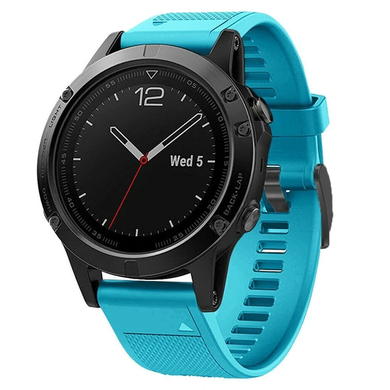 Correa silicona Garmin Fenix 9 - 47mm (azul claro)