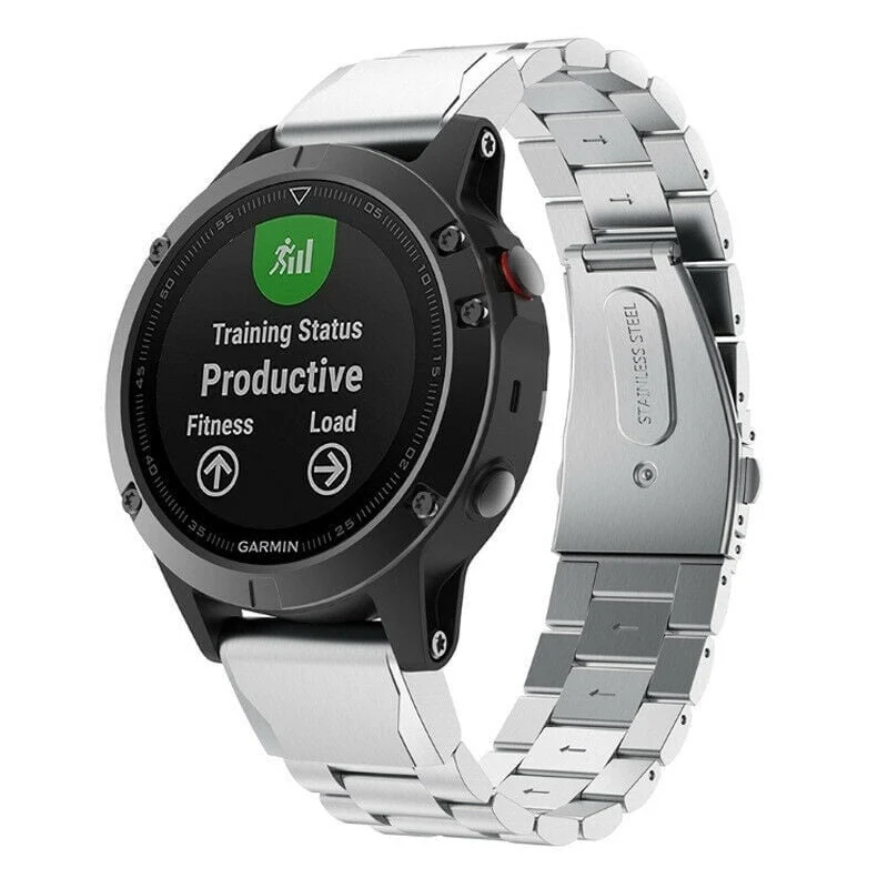 Correa acero Garmin Fenix 9 Pro - 47mm (plata)