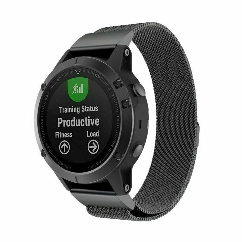 Correa milanesa Garmin Fenix 9 Pro - 47mm (negro)