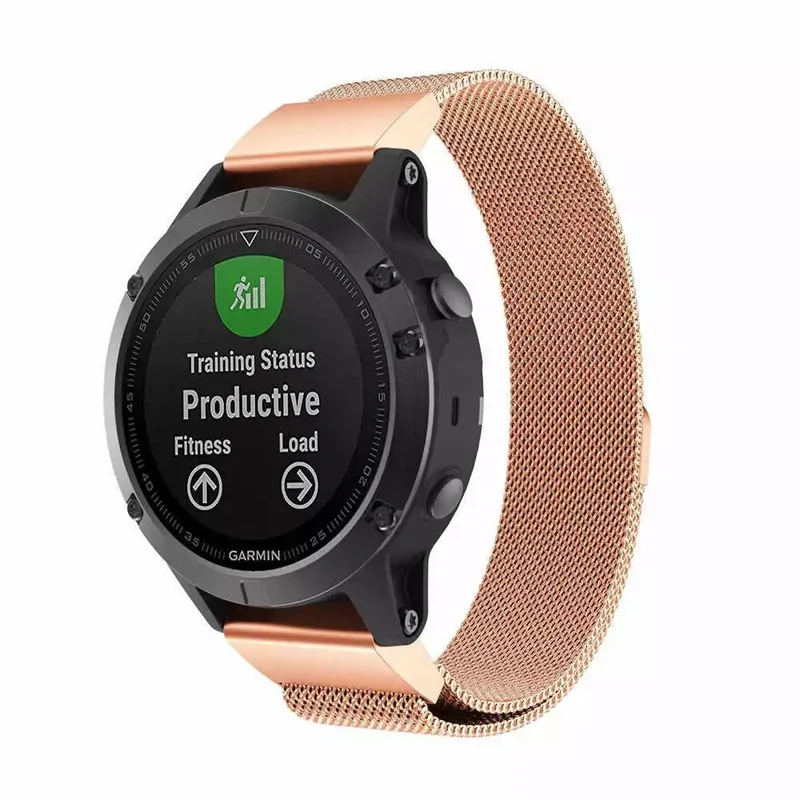 Correa milanesa Garmin Fenix 9 Pro - 47mm (oro rosado)
