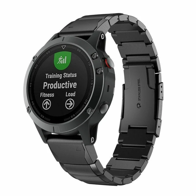 Correa metálica Garmin Fenix 9 Pro - 47mm (negro)