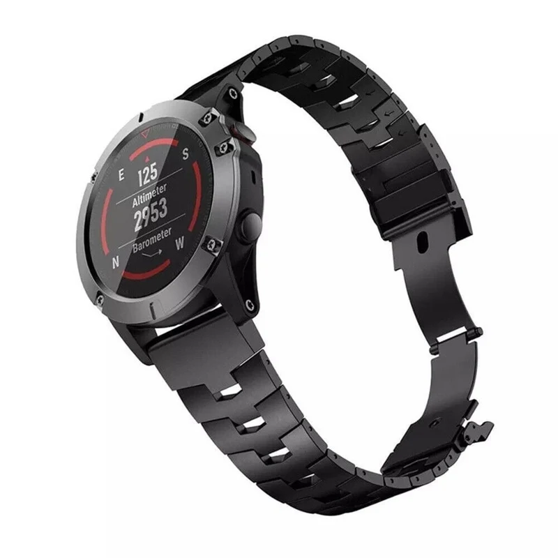 Correa titanio Garmin Fenix 9 - 47mm (negro)