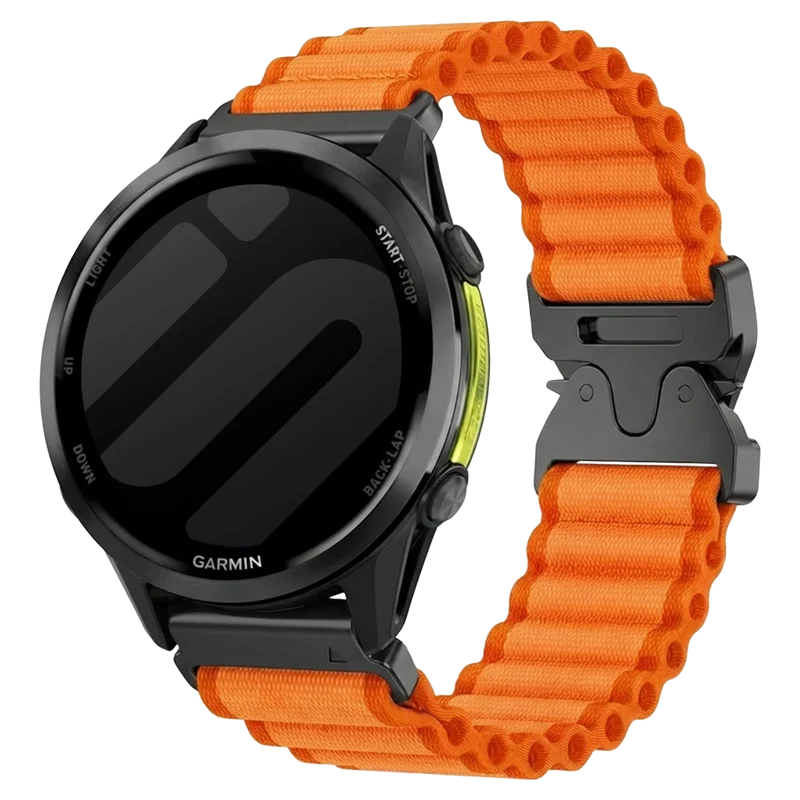 Correa nylon Outdoor con hebilla-P Garmin Fenix 9 - 47mm (naranja)