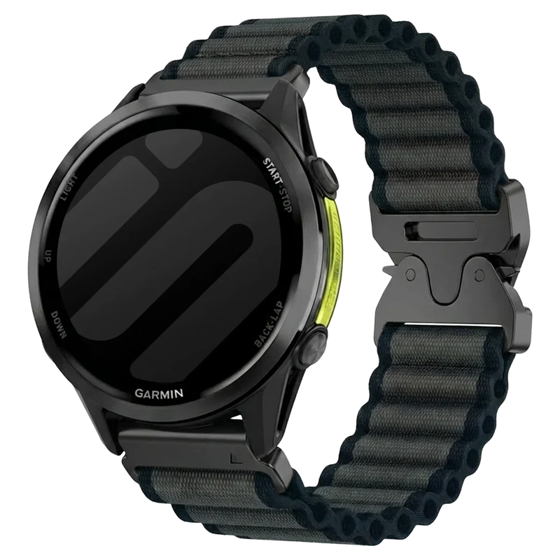 Correa nylon Outdoor con hebilla-P Garmin Fenix 9 Pro - 47mm (negro)