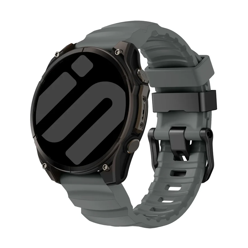 Correa silicona trail Garmin Fenix 9 Pro - 47mm (gris oscuro)