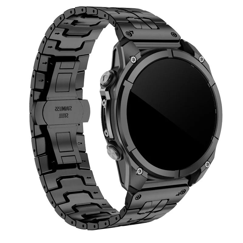 Correa iron acero Garmin Fenix 9 - 47mm (negro)