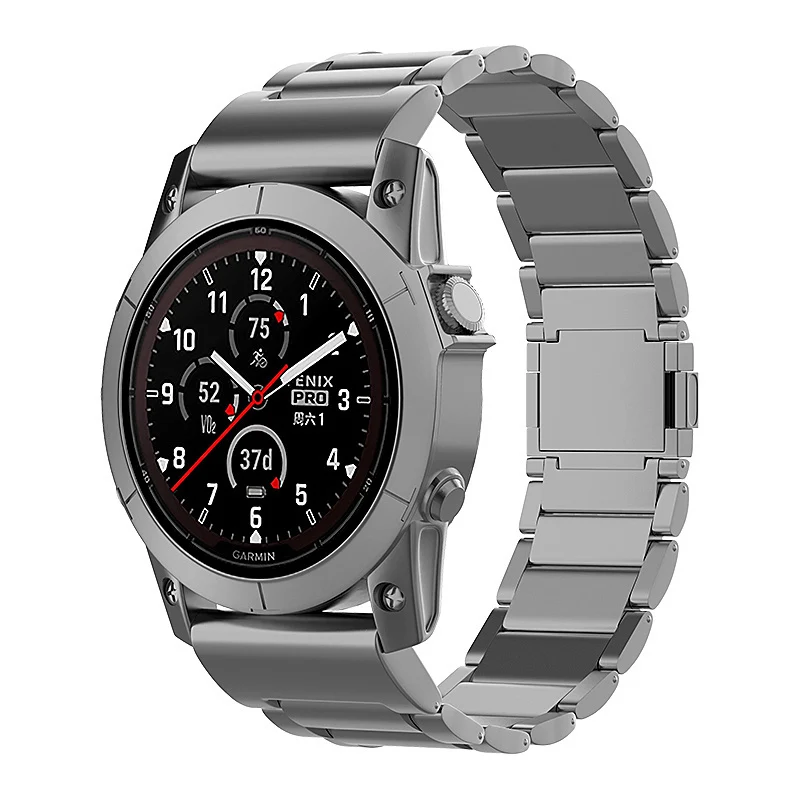 Correa titanio mágnetica Garmin Fenix 9 Pro - 47mm (grafito)