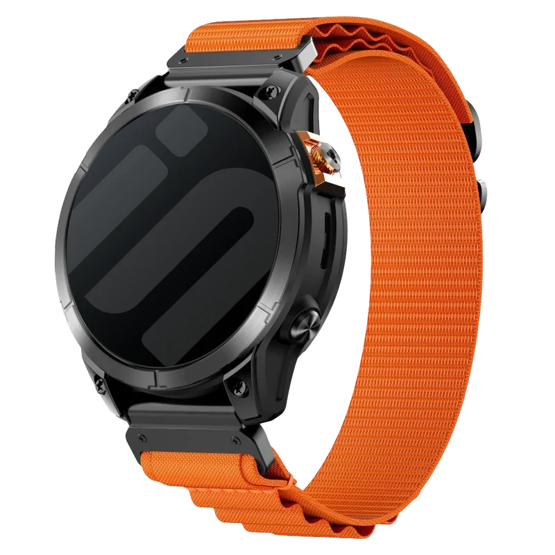 Correa Alpine nylon Garmin Fenix 9 Pro - 47mm (naranja)