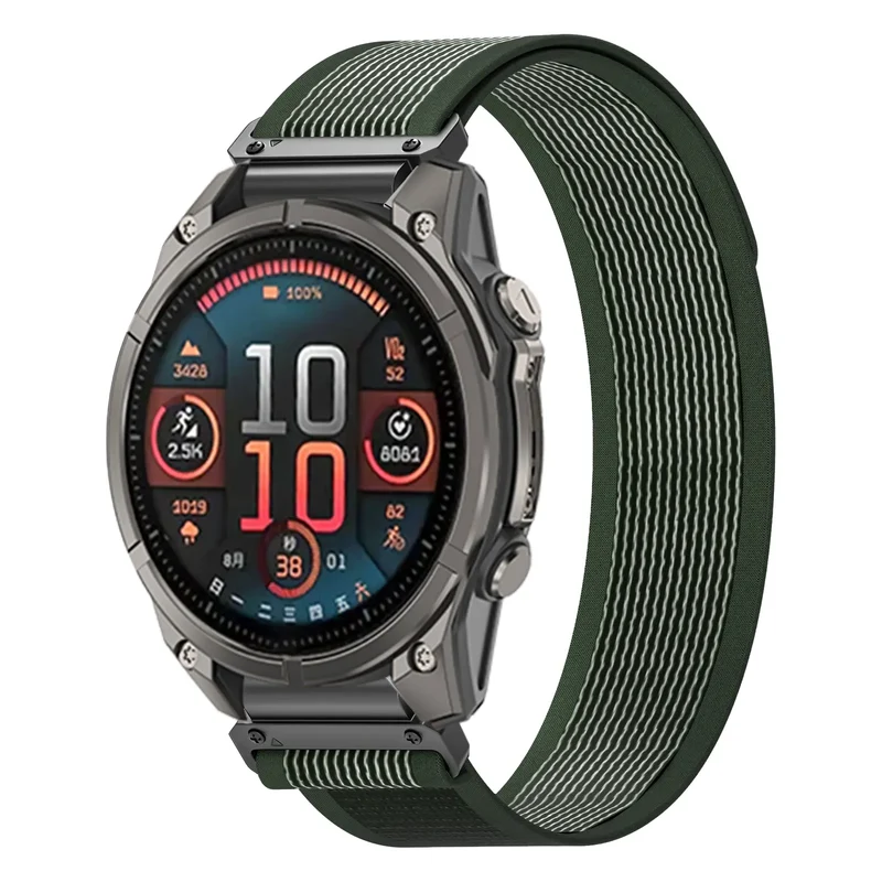 Correa trail loop premium Garmin Fenix 9 Pro - 47mm (verde militar)