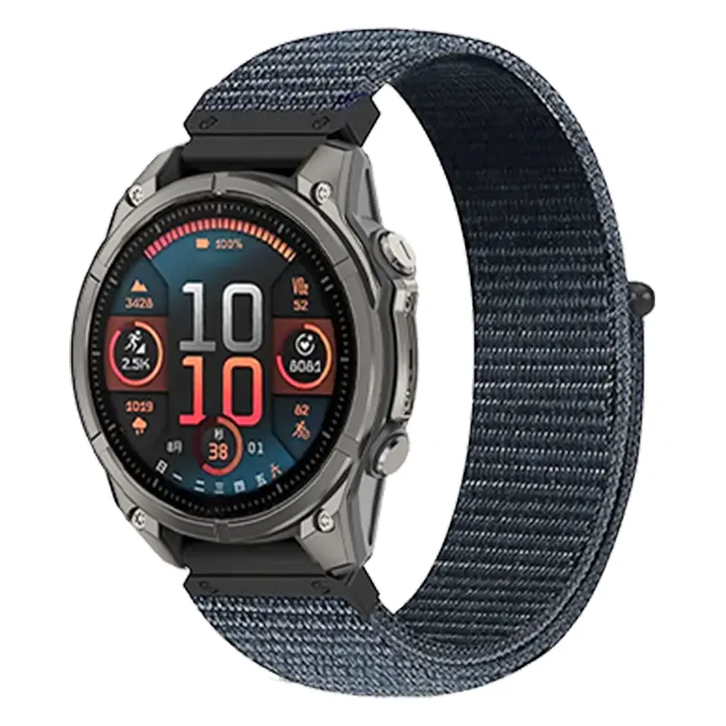 Correa nylon premium Garmin Fenix 9 Pro - 47mm (gris oscuro)