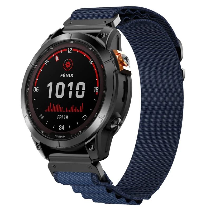 Correa Alpine nylon Garmin Fenix 9 Pro - 47mm (azul oscuro)