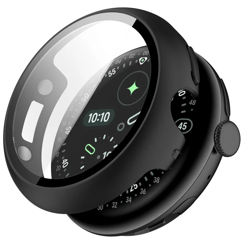 Funda resistente con vidrio Google Pixel Watch 5 - 41mm (negro)
